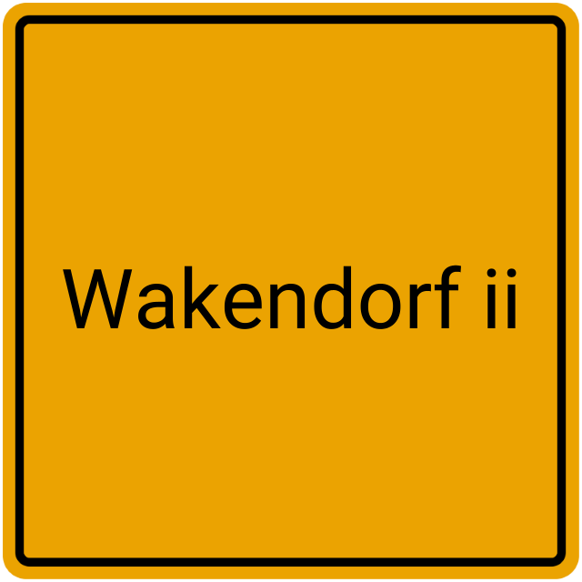Meldebestätigung Wakendorf II